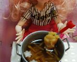 リカちゃんサイズ♡野球シリꕤ雑煮(関西)作り方4写真