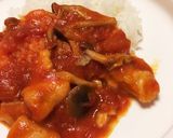鶏胸肉とトマト缶のシチューライス作り方10写真