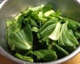 青梗菜とちりめんじゃこの炒め物作り方1写真