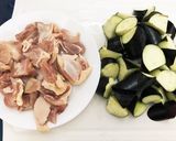 鶏もも肉となすの中華風炒め作り方1写真