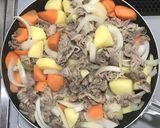 糖質オフ☆乾燥こんにゃくパスタで肉じゃが作り方9写真