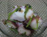 タコと三つ葉の梅❤酢味噌和え作り方3写真