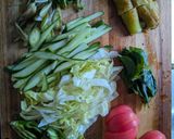 冷製★夏野菜を沢山載せて柚子胡椒そうめん作り方4写真