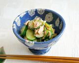 ツナときゅうりの胡麻ぽん酢和え作り方4写真