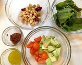 超簡単！！醤油麹ドレッシング和えサラダ作り方1写真