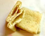 イワシ缶とネギの薄揚げ詰め作り方3写真