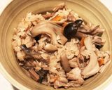 秋の味覚！たっぷりきのこの炊き込みご飯作り方8写真