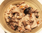 秋の味覚！たっぷりきのこの炊き込みご飯作り方8写真