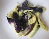 昼夕♪簡単美味♪茄子なめこトマトの酢の物作り方4写真