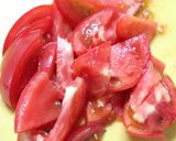 昼夕♪簡単美味♪茄子なめこトマトの酢の物作り方5写真