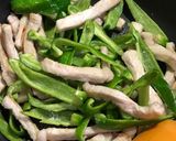 豚ロース肉で青椒肉絲作り方7写真