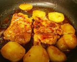 冷蔵庫の残り物消費♪ 鳥モモ肉の甘辛煮作り方7写真