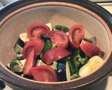 旬を食べよう！夏野菜の土鍋蒸しパスタ作り方1写真