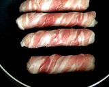 残ったご飯で肉巻きおにぎり作り方3写真