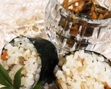 きんぴら牛蒡のお結び。または海苔巻き♡作り方3写真