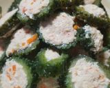 ゴーヤの肉詰め〜蒸し煮〜作り方6写真