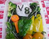 8種類の野菜♪キャンベルV8健康キャラ弁作り方24写真
