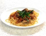 夏にピッタリ！サバ缶とトマトのパスタ作り方4写真