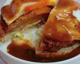 いつ食べるの？ハムカツカレーの卵のせ作り方7写真