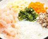 ぷりぷりエビととろとろ豆腐の春巻き作り方3写真