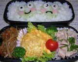 お弁当・ケロケロご飯♪作り方4写真