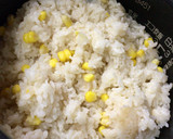 とうもろこし炊き込みご飯 と おにぎり作り方2写真