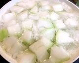 冷やして美味しい冬瓜煮物カニかまあんかけ作り方3写真