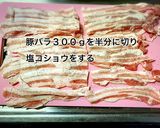 白菜・豚肉・油揚げのミルフィーユ煮作り方1写真