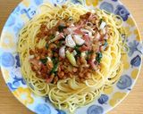 薬味たっぷり納豆冷製パスタ作り方5写真