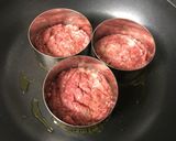 月見ベーコンバーグ作り方4写真