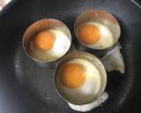 月見ベーコンバーグ作り方7写真