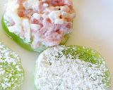 未熟な青いトマトの生ハムサラダ入りフライ作り方5写真