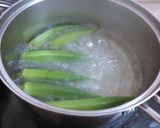 オクラと油揚げのごま和え作り方1写真