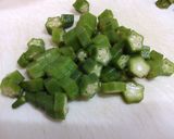 オクラと油揚げのごま和え作り方3写真