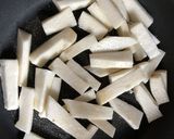 長いもの梅炒め作り方1写真