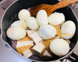 インドネシア♡ゆで卵と厚揚げの煮物作り方6写真