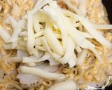 おやつラーメン●チーズ＆ちくわのピザ風作り方2写真
