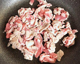 豚肉と茄子とピーマンの味噌炒め作り方1写真