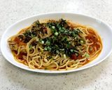 夏にピッタリ！サバ缶とトマトのパスタ作り方5写真