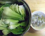 青梗菜と海老のあっさり炒め煮作り方1写真