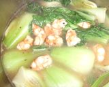 青梗菜と海老のあっさり炒め煮作り方3写真