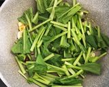 小松菜のアンチョビ炒め作り方4写真
