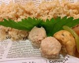 玄米 和風メタボ対策弁当作り方2写真