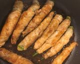 オクラの豚肉巻き作り方4写真