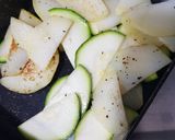 ズッキーニとじゃがいものカレー粉炒め作り方2写真