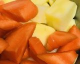 お弁当のおかず可●竹輪と根菜のあまから煮作り方1写真