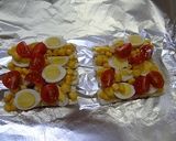 コーンうずら卵のちくわピザ作り方4写真