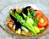 揚げ豚肉と揚野菜のサラダ風（皿だ）素麺作り方9写真