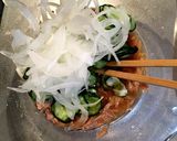 玉ねぎきゅうりツナのさっぱり酢の物作り方5写真