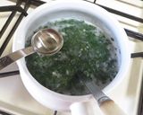 モロヘイヤと長芋のネバトロ卵スープ❤︎作り方4写真